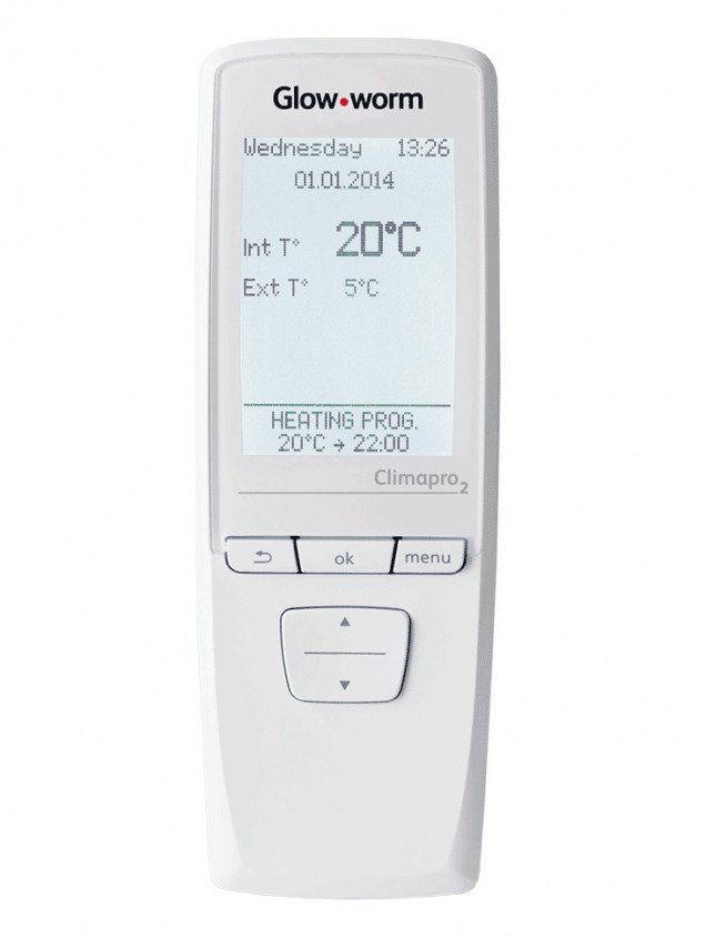Climapro2 RF Wireless Programmable Thermostat Pack - central heating controls supplied by Gas Or Oil Heating Services, Maynooth, Co Kildare, Ireland